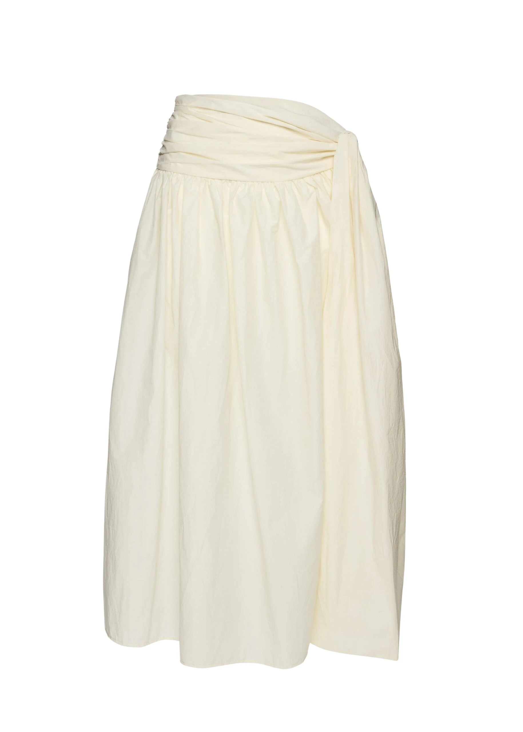 Magda-Butrym-Wrap-tie-midi-skirt-with-gathered-hem-in-cream-scaled63184_nobg Magda Butrym Wrap-tie midi skirt with gathered hem in cream