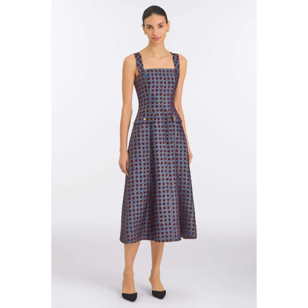 Markarian Teal Tapestry Dress