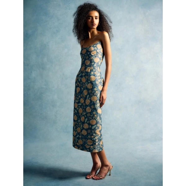 Markarian Dusk Marigold Ikat Dress