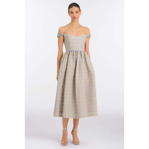 Markarian Pastel Plaid Dress