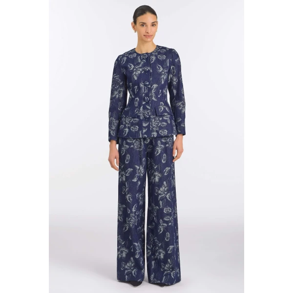 Markarian Floral Denim Trousers