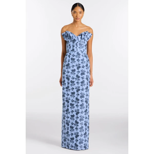 Markarian Navy Bouquet Dress