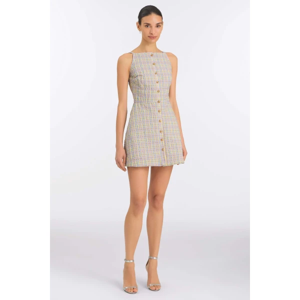 Markarian Pastel Plaid Dress
