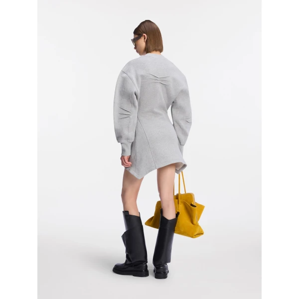 Attico melange grey dress