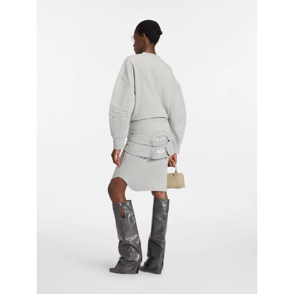 Attico melange grey knitwear