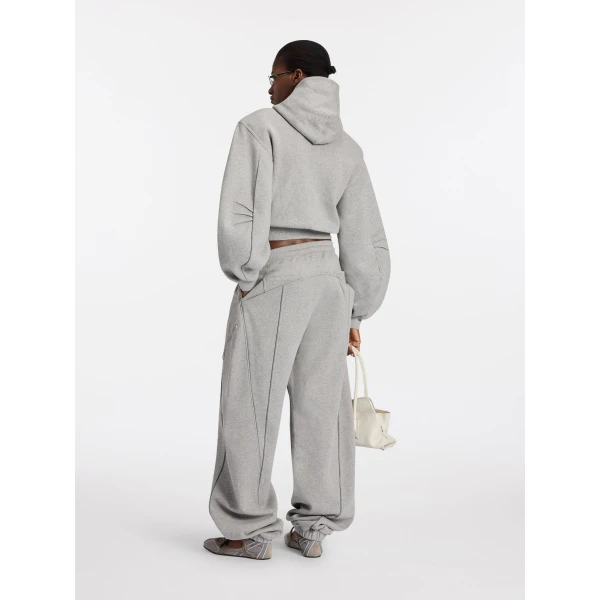 Attico melange grey knitwear