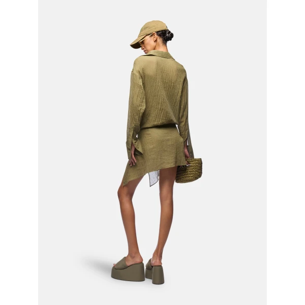 Attico military green dress