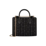 Multicolour-Mini-Tote-in-Black-Tweed71604_nobg Strathberry Mini Tote bag