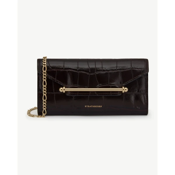 Strathberry Multrees Chain Wallet clutch bag