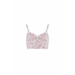Needle & Thread Eden Rose Top in Swan White/Multi - Tops - British Luxury Evening Wear at Luxury Shoes 