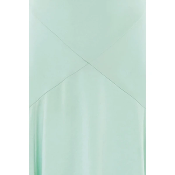Needle & Thread Evangeline Satin Cowl Neck Gown in Sea Mist - Dresses - British Luxury Evening Wear at Luxury Shoes 