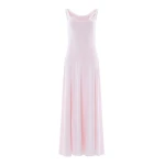 Needle & Thread Evangeline Satin Cowl Neck Gown in Shell - Dresses - British Luxury Evening Wear at Luxury Shoes 