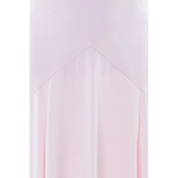 Needle & Thread Evangeline Satin Cowl Neck Long Sleeve Gown in Shell - Dresses - British Luxury Evening Wear at Luxury Shoes 