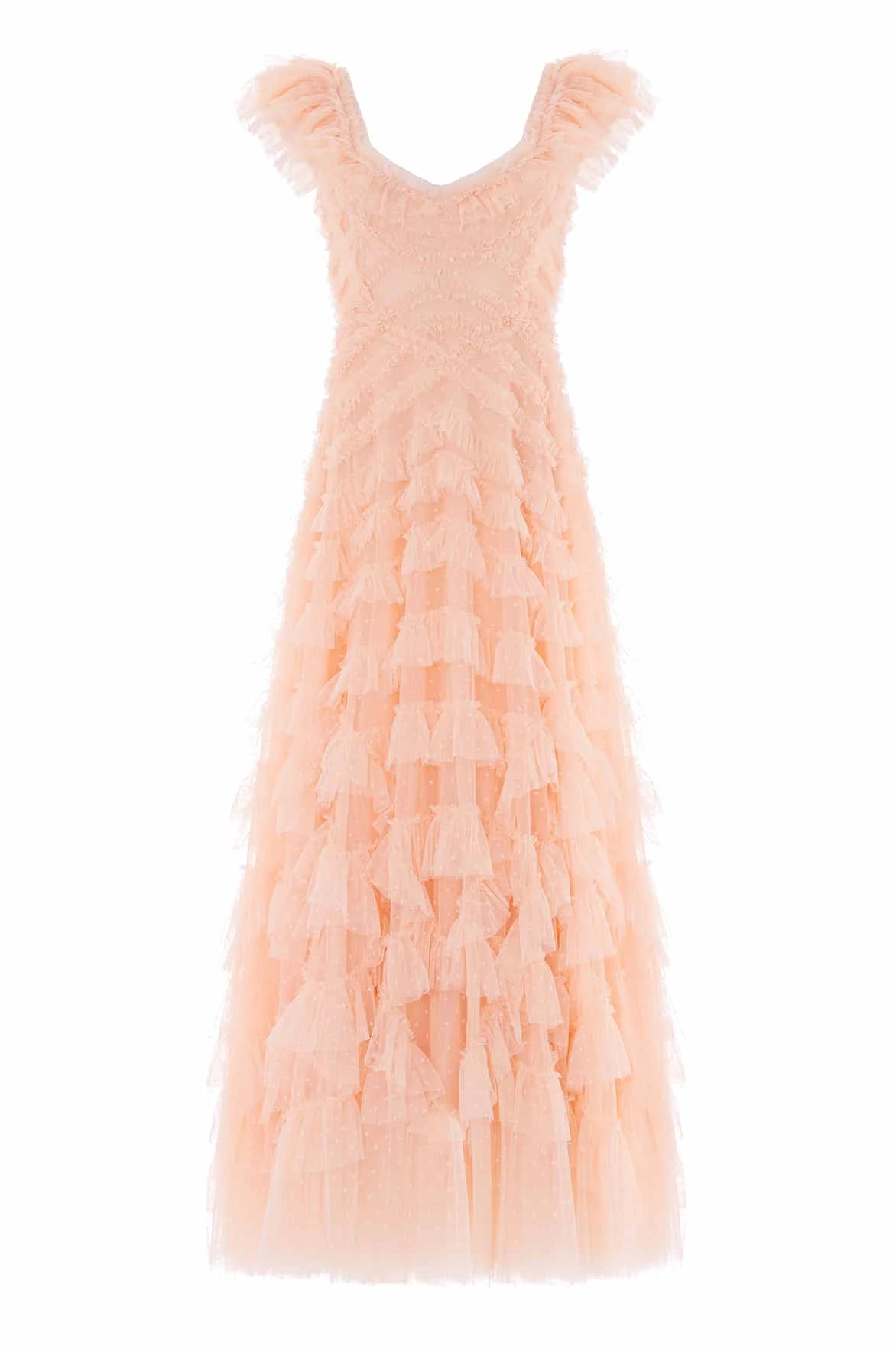 Needle & Thread Lola Backless Gown in Apricot Blush - Dresses - British Luxury Evening Wear at Luxury Shoes Needle & Thread Lola Backless Gown in Apricot Blush - Dresses - British Luxury Evening Wear at Luxury Shoes