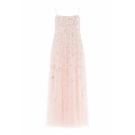 Needle & Thread Meadow Ditsy Cami Ankle Gown in Opal/Peach - Dresses - British Luxury Evening Wear at Luxury Shoes 