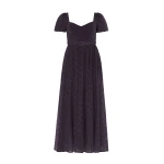 Needle & Thread Romilly Cotton Broderie Ankle Gown in Jet Black - Dresses - British Luxury Evening Wear at Luxury Shoes 