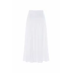 Needle & Thread Romilly Cotton Broderie Ankle Skirt in Optic White - Skirts - British Luxury Evening Wear at Luxury Shoes 