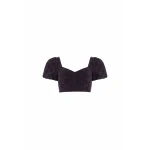 Needle & Thread Romilly Cotton Broderie Top in Jet Black - Tops - British Luxury Evening Wear at Luxury Shoes Needle & Thread Romilly Cotton Broderie Top in Jet Black - Tops - British Luxury Evening Wear at Luxury Shoes