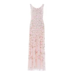 Needle & Thread Rose Bloom Georgette Gown in Shell - Dresses - British Luxury Evening Wear at Luxury Shoes 