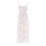 Needle & Thread Sequin Paradise Sweetheart Ankle Gown in Swan White/Multi - Dresses - British Luxury Evening Wear at Luxury Shoes 