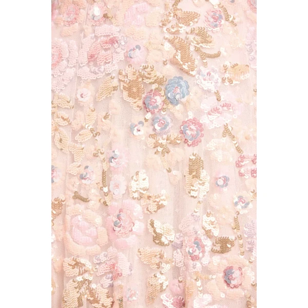 Needle & Thread Sequin Paradise V-Neck Gown in Opal/Multi - Dresses - British Luxury Evening Wear at Luxury Shoes 