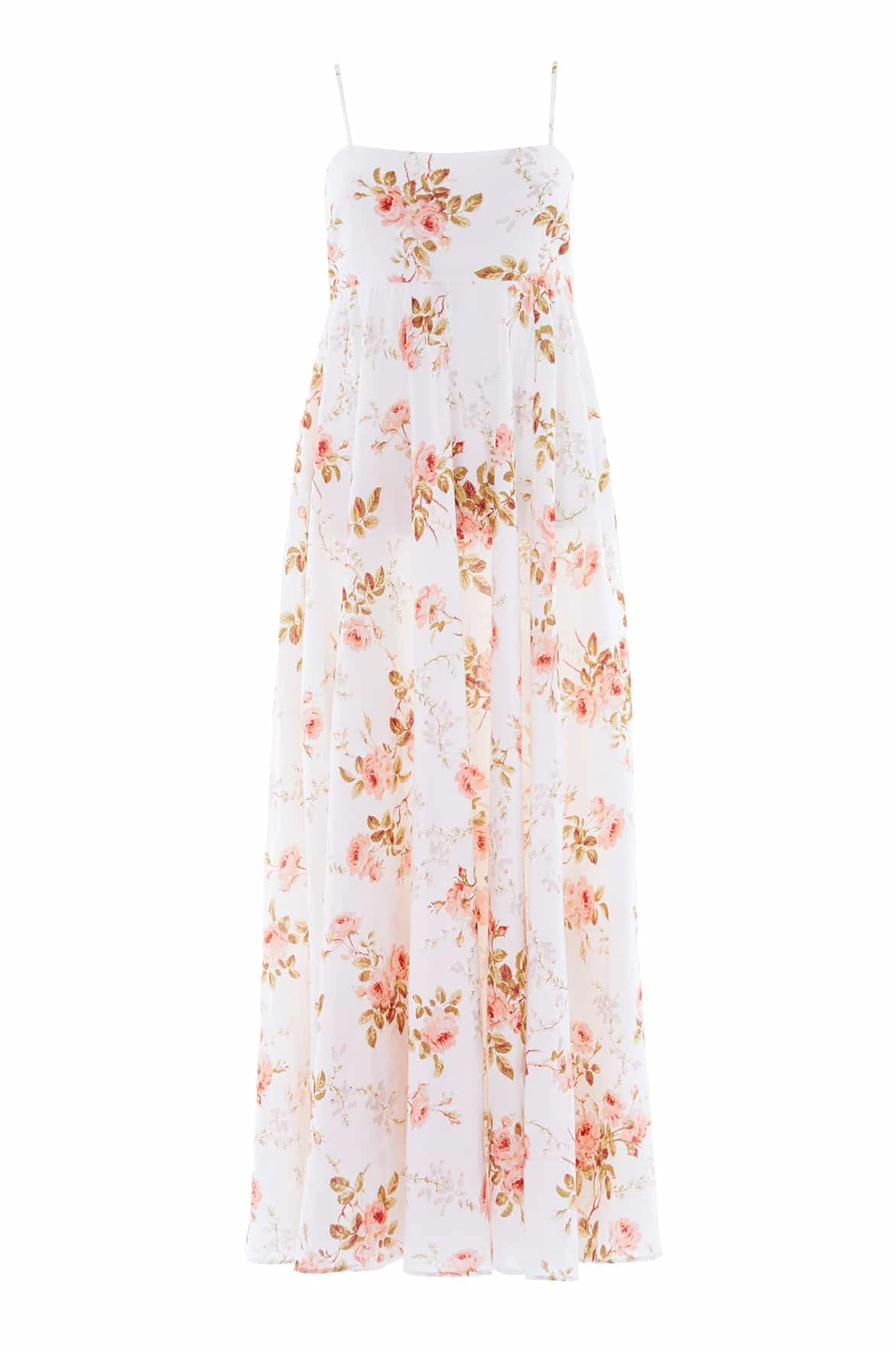 Needle & Thread Summer's Rose Linen Blend Cami Ankle Gown in White - Dresses - British Luxury Evening Wear at Luxury Shoes Needle & Thread Summer's Rose Linen Blend Cami Ankle Gown in White - Dresses - British Luxury Evening Wear at Luxury Shoes