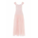 Needle & Thread Sunrise Sequin Sweetheart Ankle Gown in Opal - Dresses - British Luxury Evening Wear at Luxury Shoes 