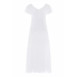 Needle & Thread Sunrise Sequin V-Neck Ankle Gown in Swan White - Dresses - British Luxury Evening Wear at Luxury Shoes 