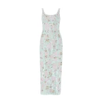 Needle & Thread Wisteria Shimmer Georgette Ankle Gown in Soft Mint/Pink - Dresses - British Luxury Evening Wear at Luxury Shoes 