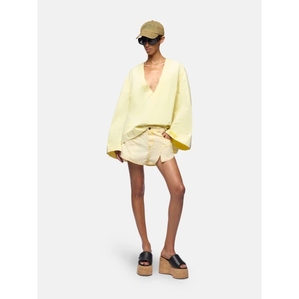 Pale yellow shorts