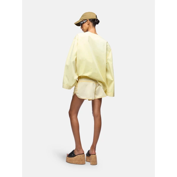 Attico pale yellow shorts