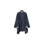 Alaïa Panelled Denim Jacket - ALAÏA Jackets - Laser Cut Luxury - Shop at Luxury Shoes 