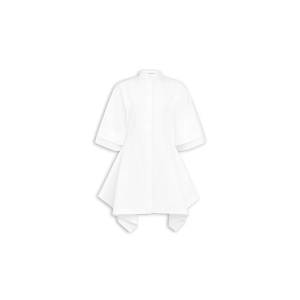 Alaïa Panelled Poplin Dress - ALAÏA Dresses - Laser Cut Luxury - Shop at Luxury Shoes 