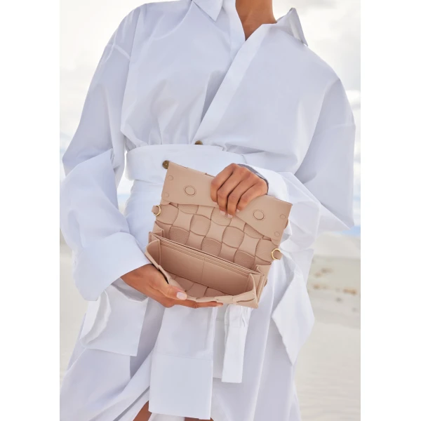 Polène Neiti in Dune Neiti in Dune - Shoulder & Crossbody Bags - Parisian Luxury Leather Bag at Luxury Shoes 