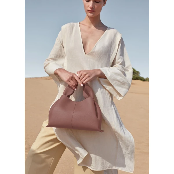 Polène Numéro Neuf in Blush Numéro Neuf in Blush - Shoulder & Crossbody Bags - Parisian Luxury Leather Bag at Luxury Shoes 