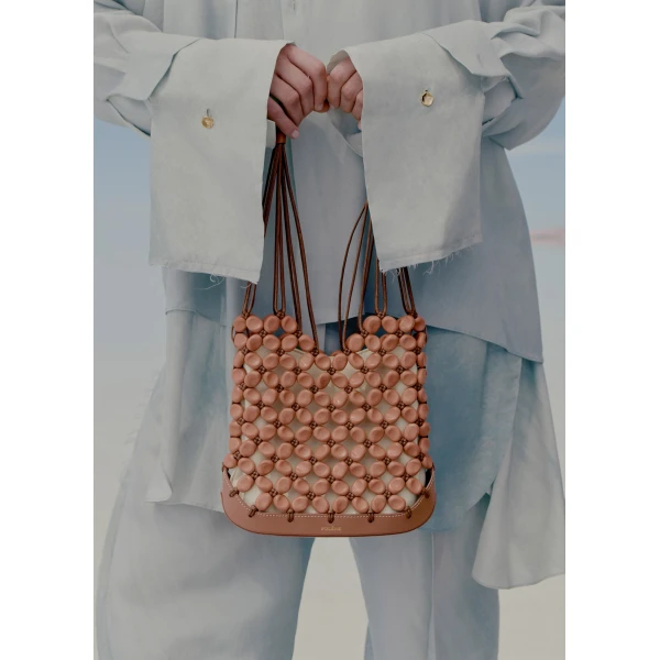 Polène Solé in Salt Pink Solé in Salt Pink - Shoulder & Crossbody Bags - Parisian Luxury Leather Bag at Luxury Shoes 