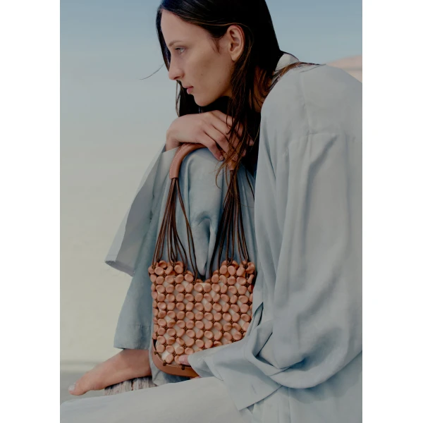 Polène Solé in Salt Pink Solé in Salt Pink - Shoulder & Crossbody Bags - Parisian Luxury Leather Bag at Luxury Shoes 
