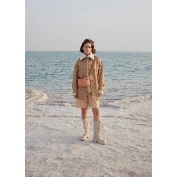 Polène Tonca in Maple Tonca in Maple - Shoulder & Crossbody Bags - Parisian Luxury Leather Bag at Luxury Shoes 