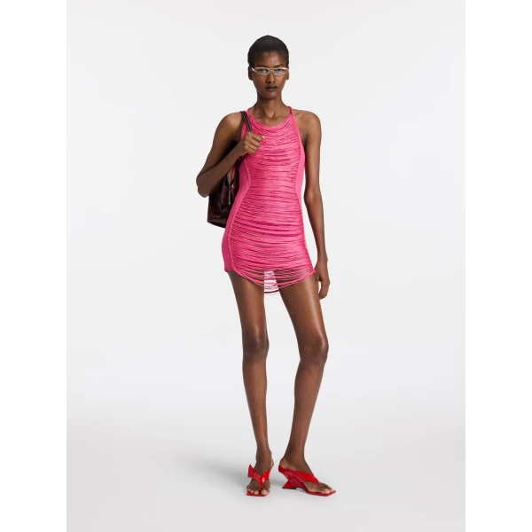 Pink mini dress