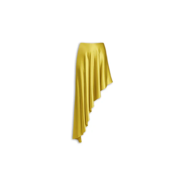 Alaïa Pointed Satin Skirt - ALAÏA Skirts - Laser Cut Luxury - Shop at Luxury Shoes 