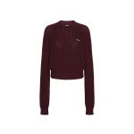 ROTATE-Birger-Christensen-Cable-Crewneck-Sweater-Bordeaux-coveti53488_nobg Cable Crewneck Sweater Bordeaux