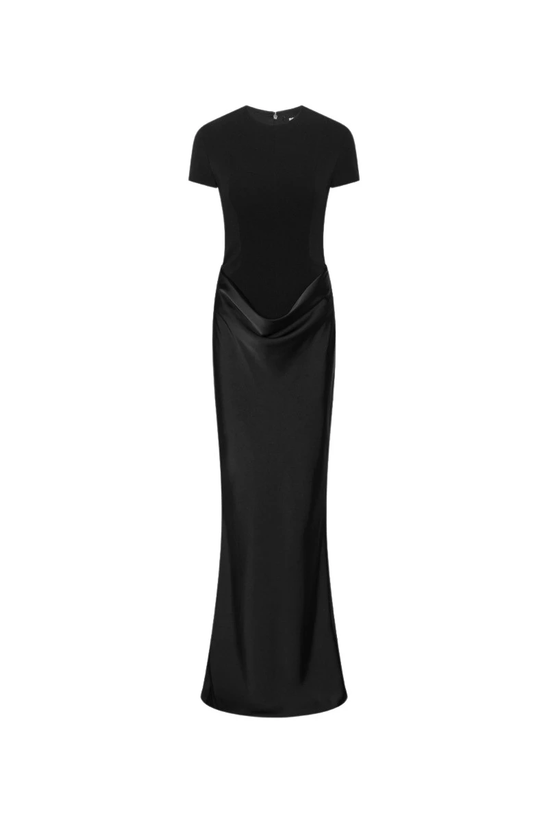 ROTATE-Birger-Christensen-Capsleeve-Draped-Maxi-Black-coveti40667_nobg Capsleeve Draped Maxi Black