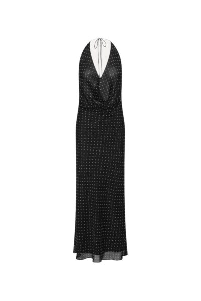 Chiffon Halterneck Black