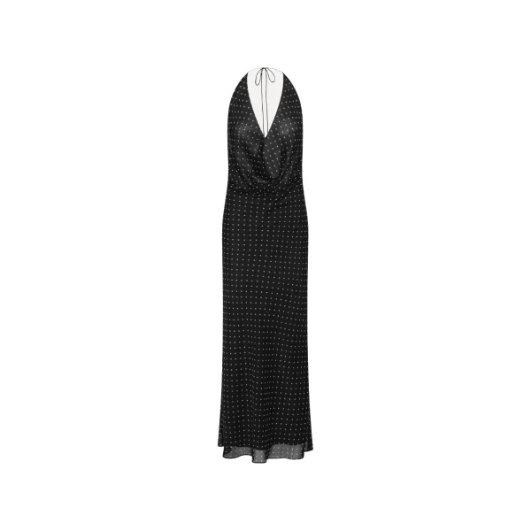 Chiffon Halterneck Black