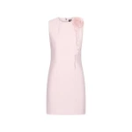ROTATE-Birger-Christensen-Crepe-Mini-Flower-Dress-Pink-coveti16770_nobg Crepe Mini Flower Dress Pink