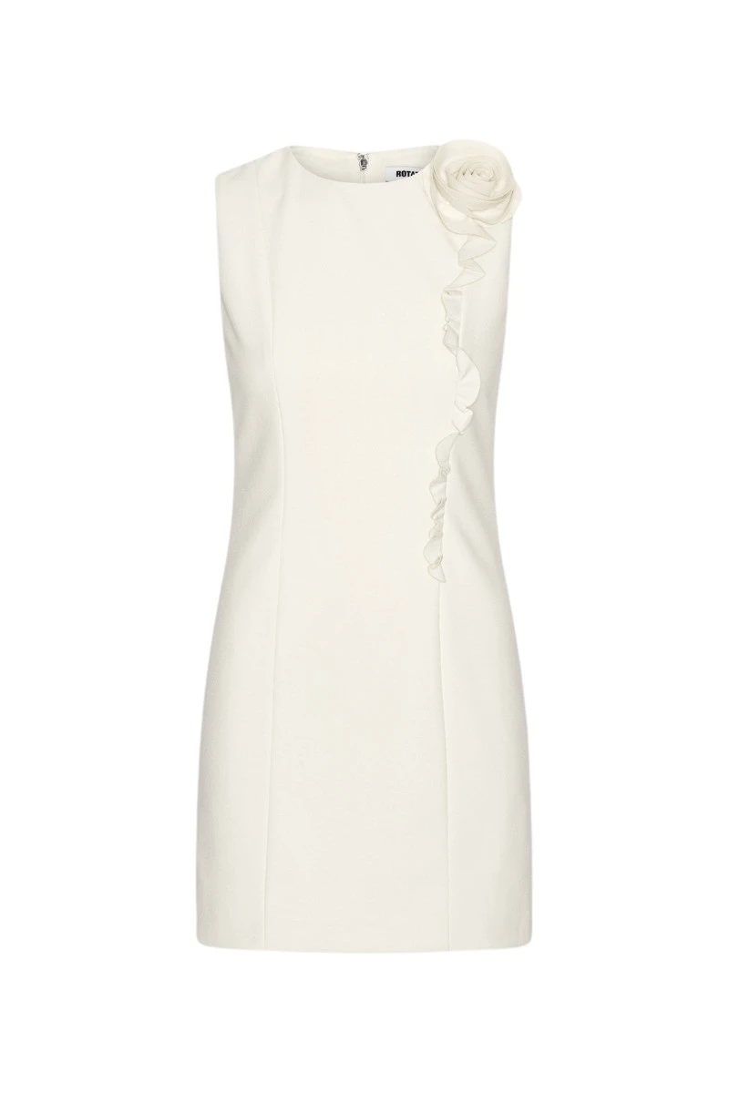 ROTATE-Birger-Christensen-Crepe-Mini-Flower-Dress-White-coveti86304_nobg Crepe Mini Flower Dress White