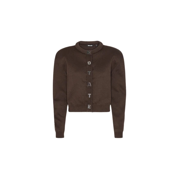Firm Knit Cardigan Dark Brown