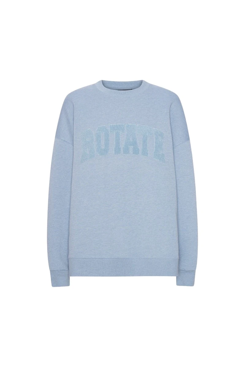 ROTATE-Birger-Christensen-Heavy-Sweatshirt-Crewneck-Blue-coveti76826_nobg Heavy Sweatshirt Crewneck Blue