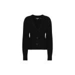 Knit Peplum Cardigan Black