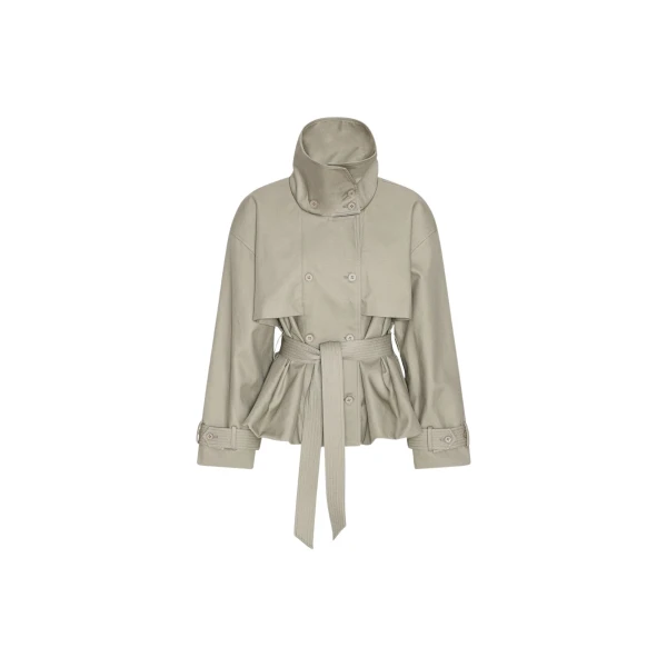 Short Trench Coat Aluminum